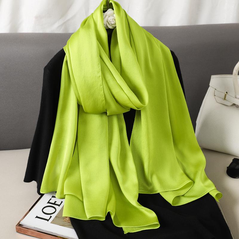 Lime Green Minimal Solid Scarf