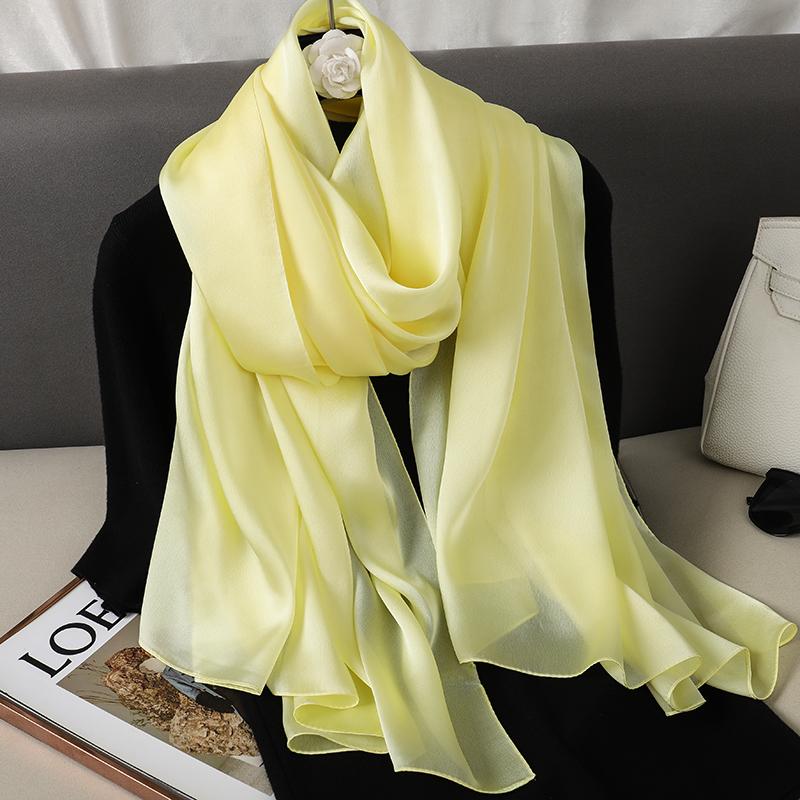Pastel Yellow Solid Scarf