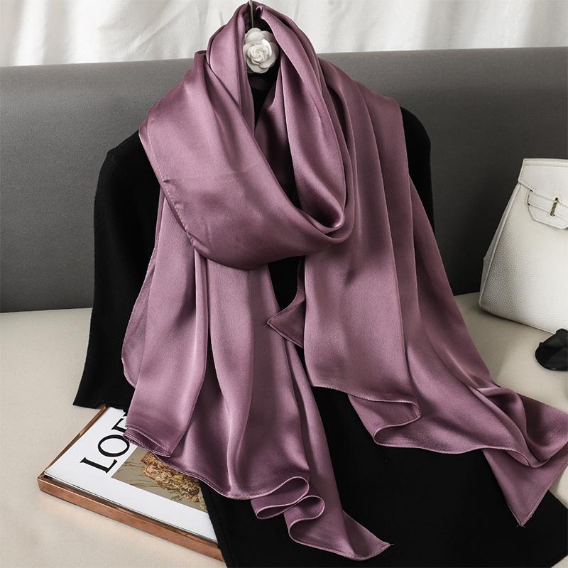 Mauve Purple Solid Scarf
